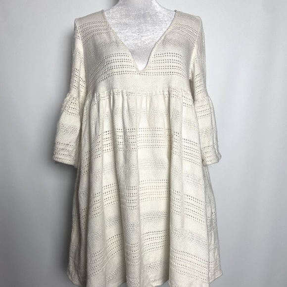 MARA HOFFMAN IVORY CROCHET SWIM COVER UP EUC (S) - Picture 6 of 8